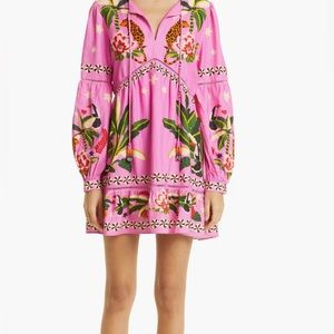 Farm Rio Leopard Pink Dress.